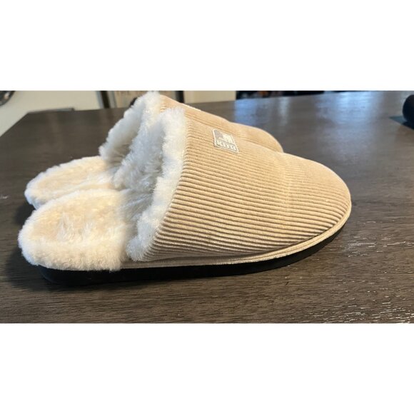 KITH X RUSSELL ATHLETIC CORDUROY SHERPA SLIPPER SLIDES - Picture 2 of 7